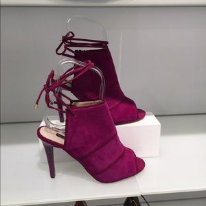 Town Shoes Magenta Ankle Strap Heels
